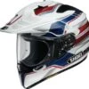 Shoei Hornet ADV Navigate Motorhelm -Motorfiets Accessoires Winkel Shoei hornet adv navigate blauw wit rood b37a