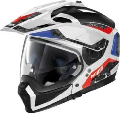 Nolan N70-2 X Torpedo Motorhelm -Motorfiets Accessoires Winkel nolan n70 2 x torpedo wit blauw rood 314e